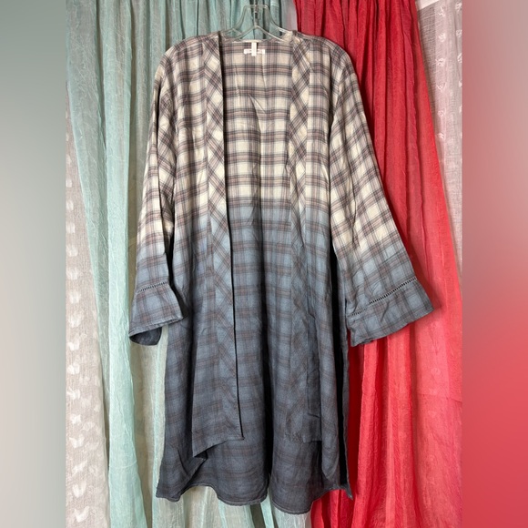 Maurices Tops - Maurice’s Plaid Ombre Duster kimono